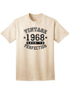 1968 - Adult Unisex Vintage Birth Year Aged To Perfection Birthday T-Shirt-TooLoud-Natural-XXX-Large-Davson Sales