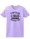 1968 - Ladies Vintage Birth Year Aged To Perfection Birthday T-Shirt-TooLoud-Lavender-XX-Large-Davson Sales