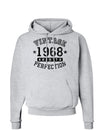 1968 - Vintage Birth Year Hoodie Sweatshirt By Tooloud-Hoodie-Davson Sales-Small-Ash-Grey-Davson Sales