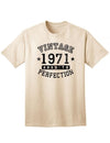 1971 - Adult Unisex Vintage Birth Year Aged To Perfection Birthday T-Shirt-TooLoud-Natural-XXX-Large-Davson Sales