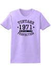 1971 - Ladies Vintage Birth Year Aged To Perfection Birthday T-Shirt-TooLoud-Lavender-XX-Large-Davson Sales