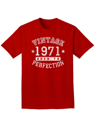 1971 - Vintage Birth Year Adult Dark T-Shirt-Mens T-Shirt-TooLoud-Red-Small-Davson Sales