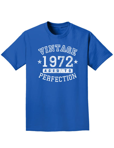 1972 - Vintage Birth Year Adult Dark T-Shirt-Mens T-Shirt-TooLoud-Royal-Blue-Small-Davson Sales
