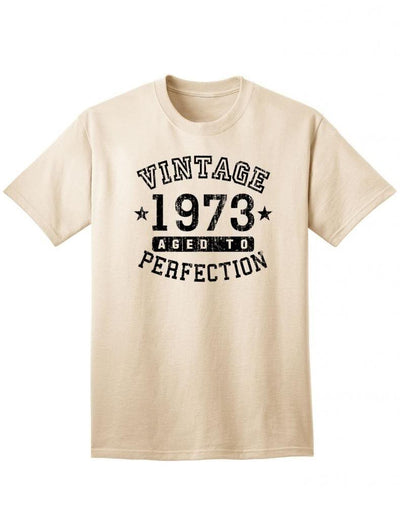 1973 - Adult Unisex Vintage Birth Year Aged To Perfection Birthday T-Shirt-TooLoud-Natural-XXX-Large-Davson Sales