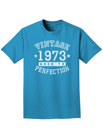 1973 - Vintage Birth Year Adult Dark T-Shirt-Mens T-Shirt-TooLoud-Turquoise-Small-Davson Sales