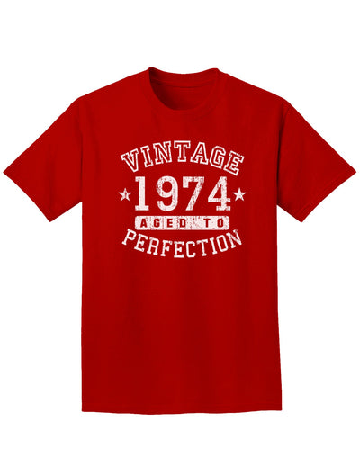 1974 - Vintage Birth Year Adult Dark T-Shirt-Mens T-Shirt-TooLoud-Red-Small-Davson Sales