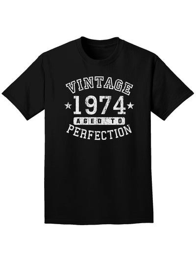 1974 - Vintage Birth Year Adult Dark T-Shirt-Mens T-Shirt-TooLoud-Black-Small-Davson Sales