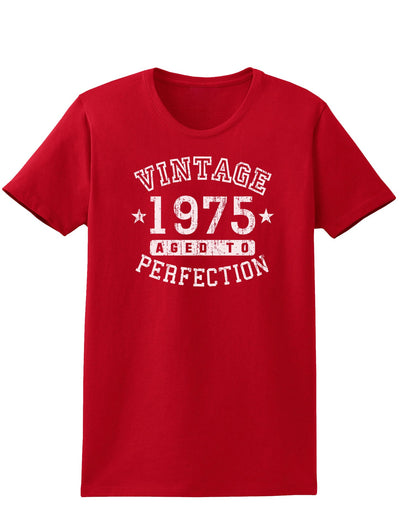 1975 - Vintage Birth Year Womens Dark T-Shirt-TooLoud-Red-X-Small-Davson Sales