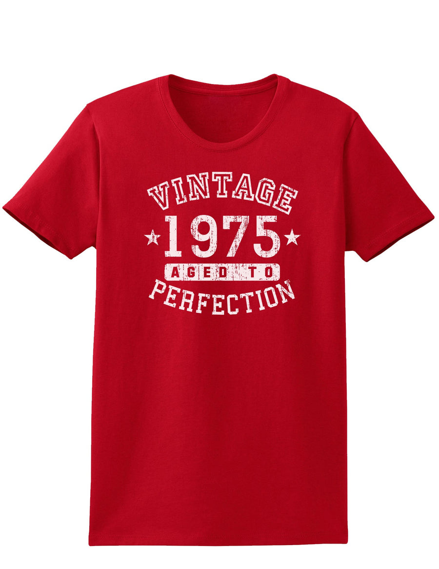 1975 - Vintage Birth Year Womens Dark T-Shirt-TooLoud-Black-X-Small-Davson Sales