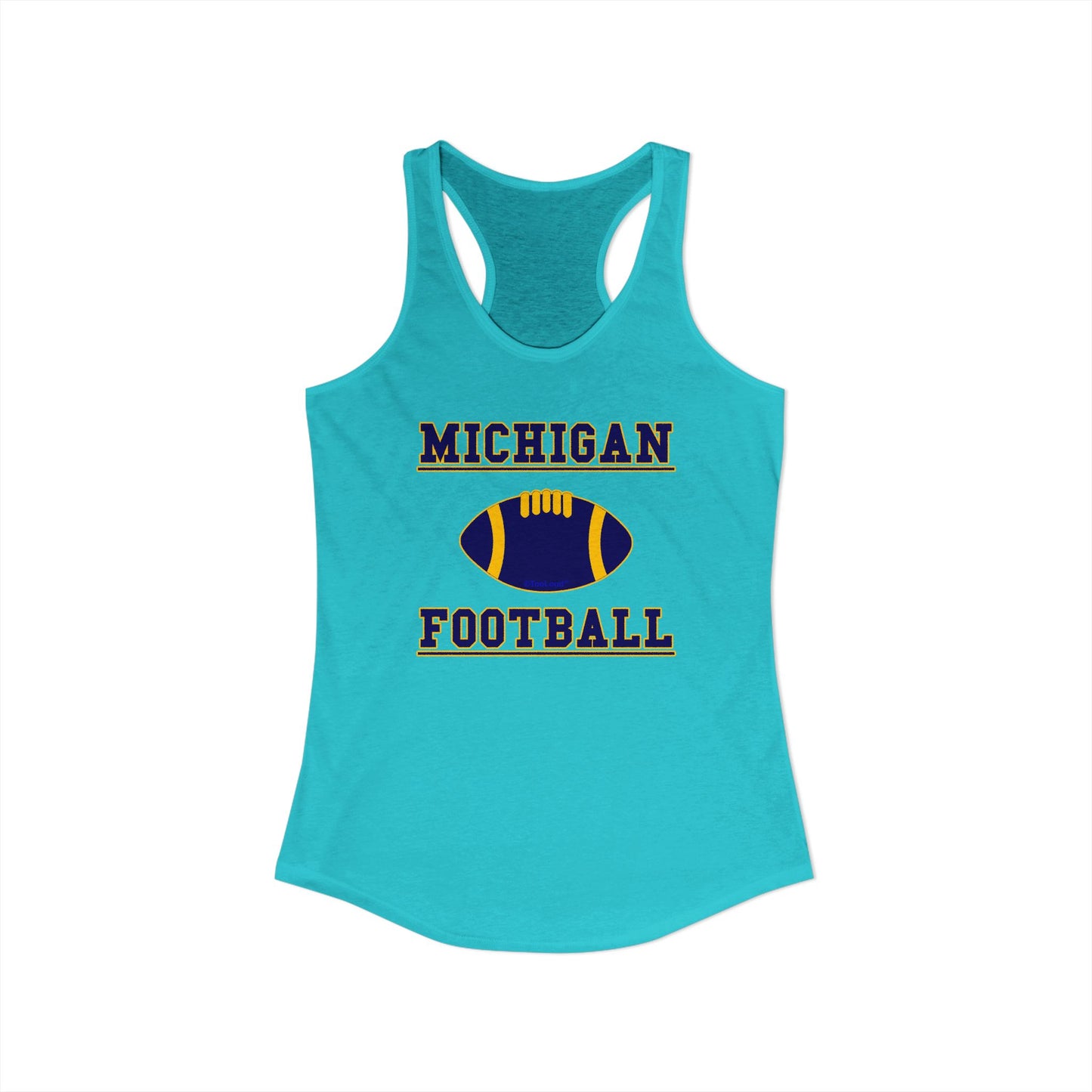 Michigan Football Women’s Racerback Tank Top by TOOLOUD