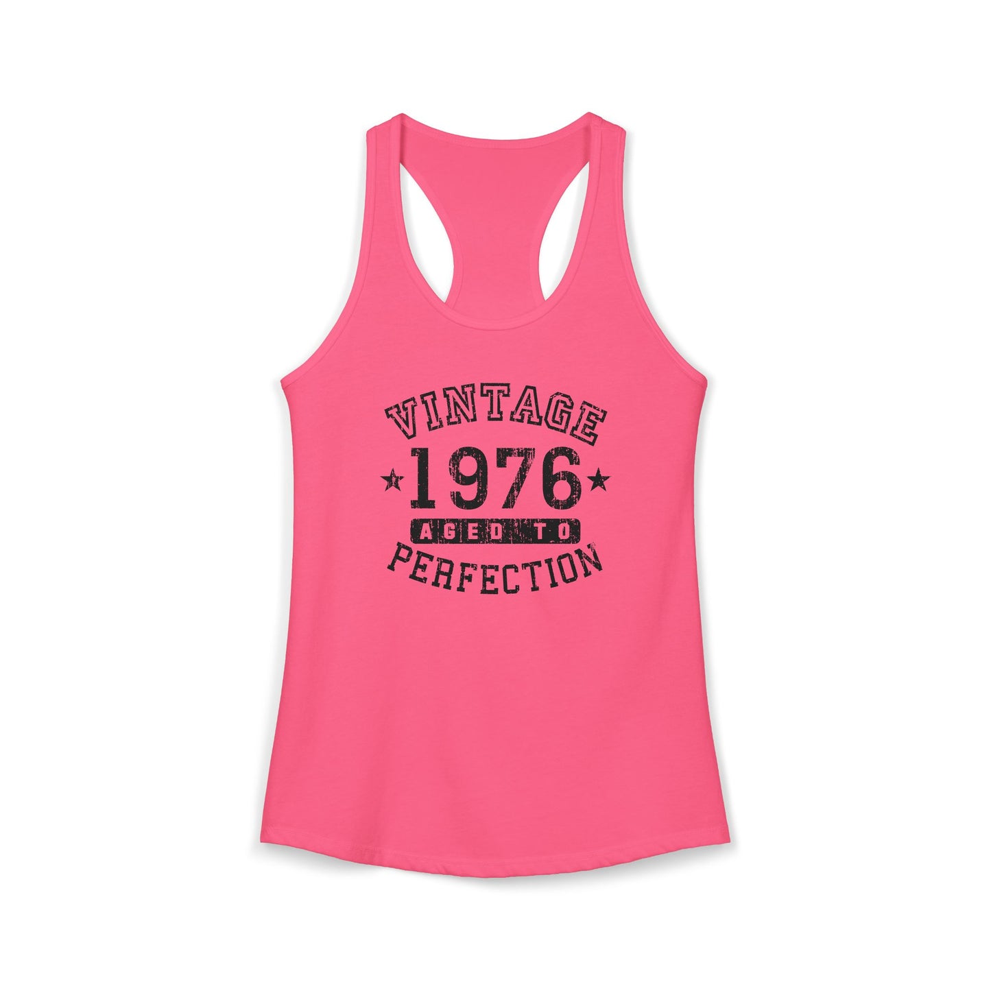 1976 - Vintage Birth Year Womens Racerback Tank Top Brand