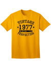 1977 - Adult Unisex Vintage Birth Year Aged To Perfection Birthday T-Shirt-TooLoud-Gold-XXX-Large-Davson Sales