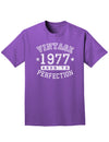 1977 - Vintage Birth Year Adult Dark T-Shirt-Mens T-Shirt-TooLoud-Purple-Small-Davson Sales