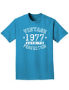 1977 - Vintage Birth Year Adult Dark T-Shirt-Mens T-Shirt-TooLoud-Turquoise-Small-Davson Sales