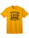 1978 - Adult Unisex Vintage Birth Year Aged To Perfection Birthday T-Shirt-TooLoud-Gold-XXX-Large-Davson Sales
