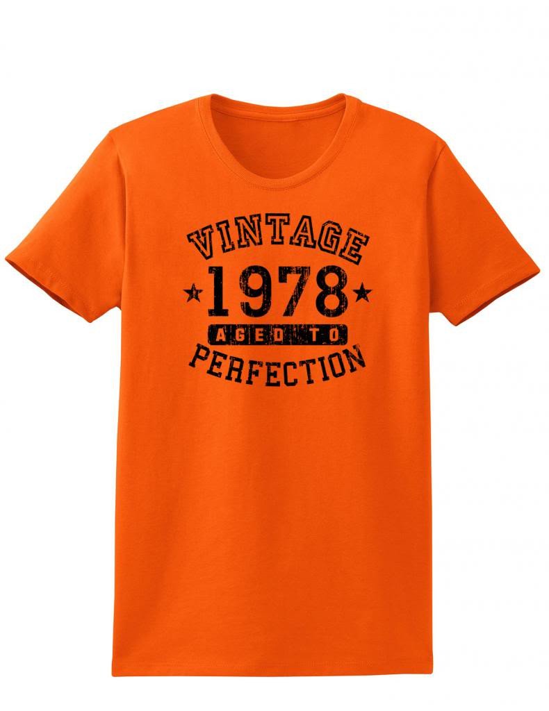 1978 - Ladies Vintage Birth Year Aged To Perfection Birthday T-Shirt-TooLoud-Lavender-XX-Large-Davson Sales