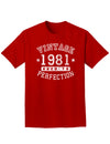 1981 - Vintage Birth Year Adult Dark T-Shirt-Mens T-Shirt-TooLoud-Red-Small-Davson Sales