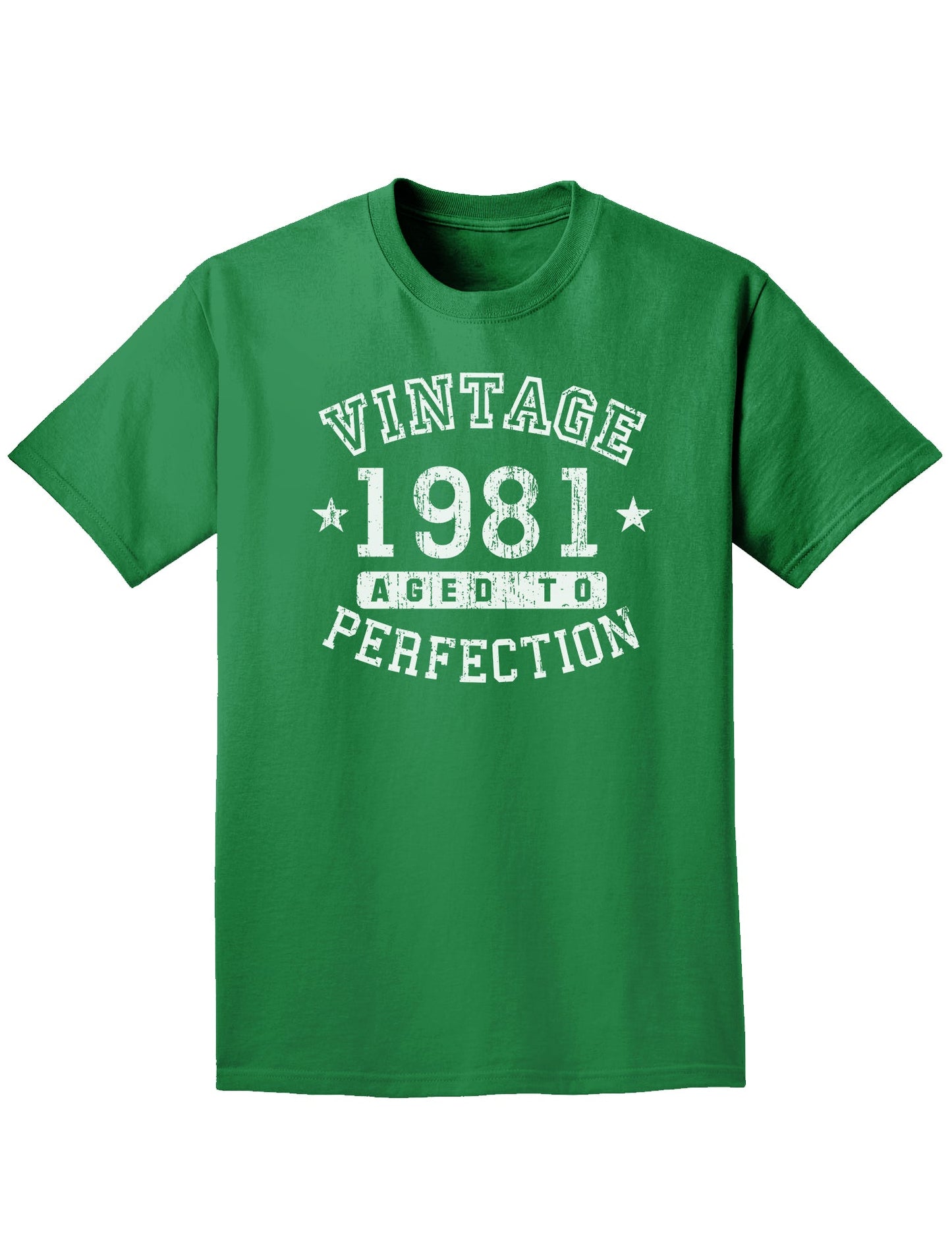 1981 - Vintage Birth Year Adult Dark T-Shirt-Mens T-Shirt-TooLoud-Kelly-Green-Small-Davson Sales
