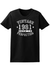 1981 - Vintage Birth Year Womens Dark T-Shirt-TooLoud-Black-X-Small-Davson Sales