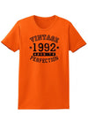1992 - Ladies Vintage Birth Year Aged To Perfection Birthday T-Shirt