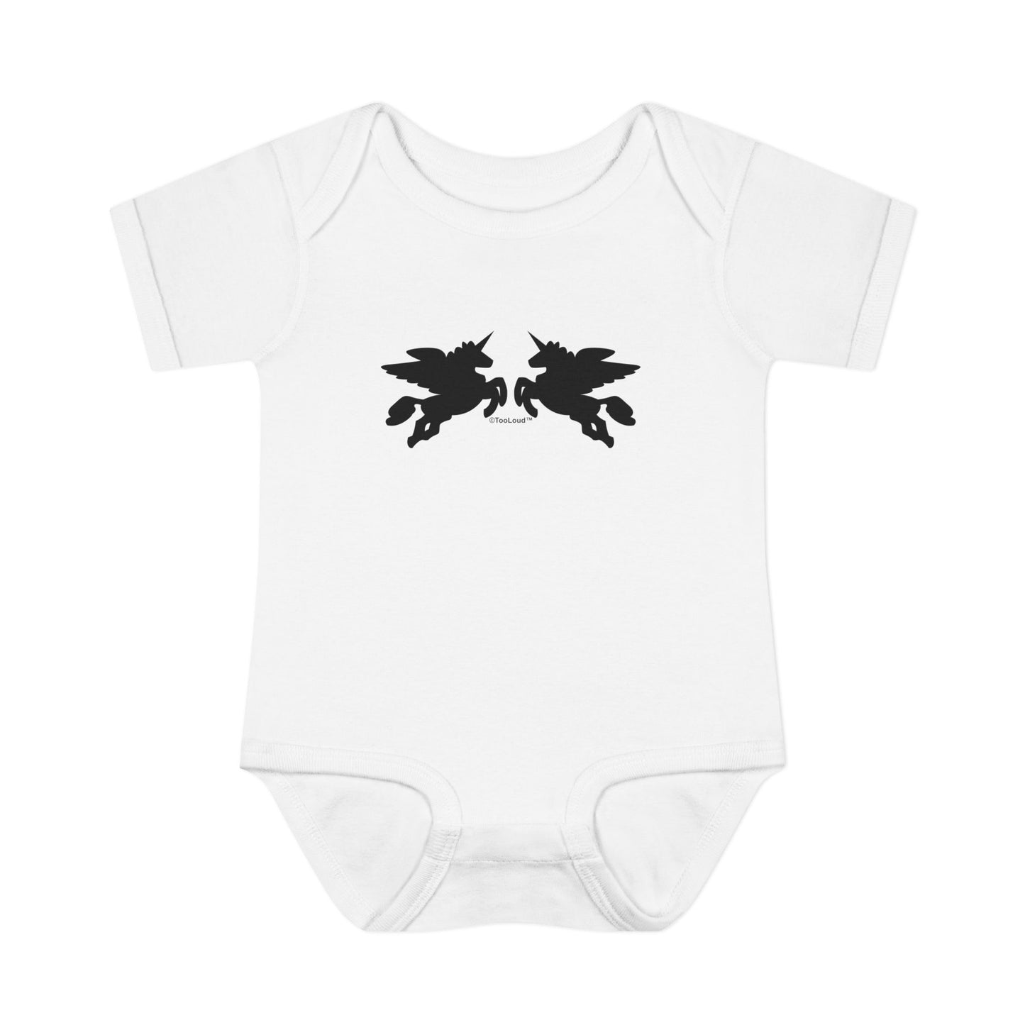 Unicorn Pegasus Design Baby Romper Bodysuit by TOOLOUD