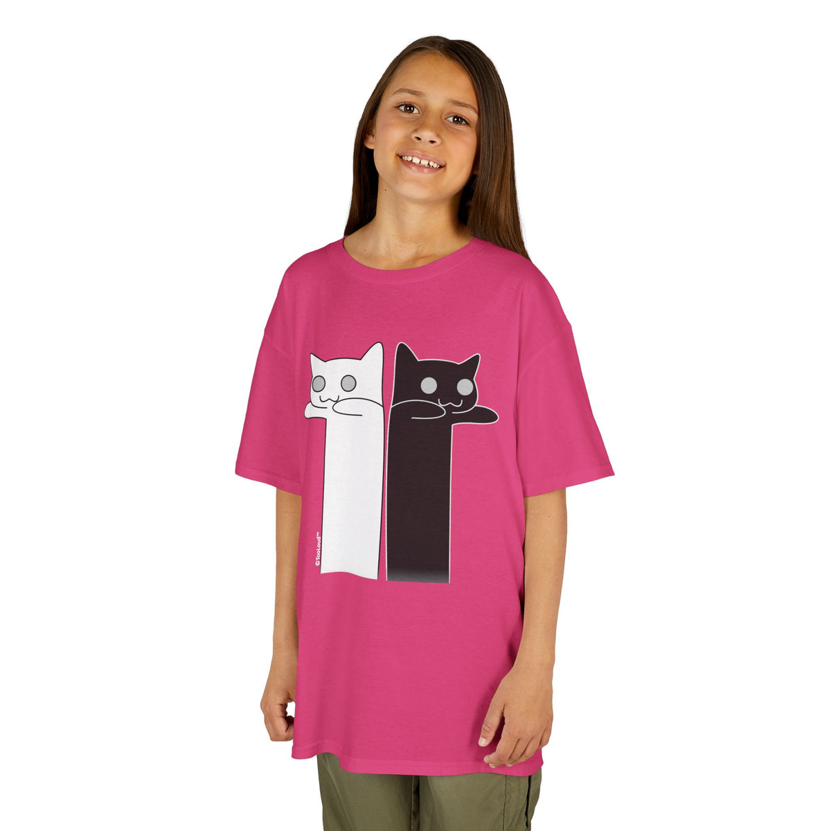 Longcat and Tacgnol – Internet Humor Children's Dark T-Shirt by TOOLOUD