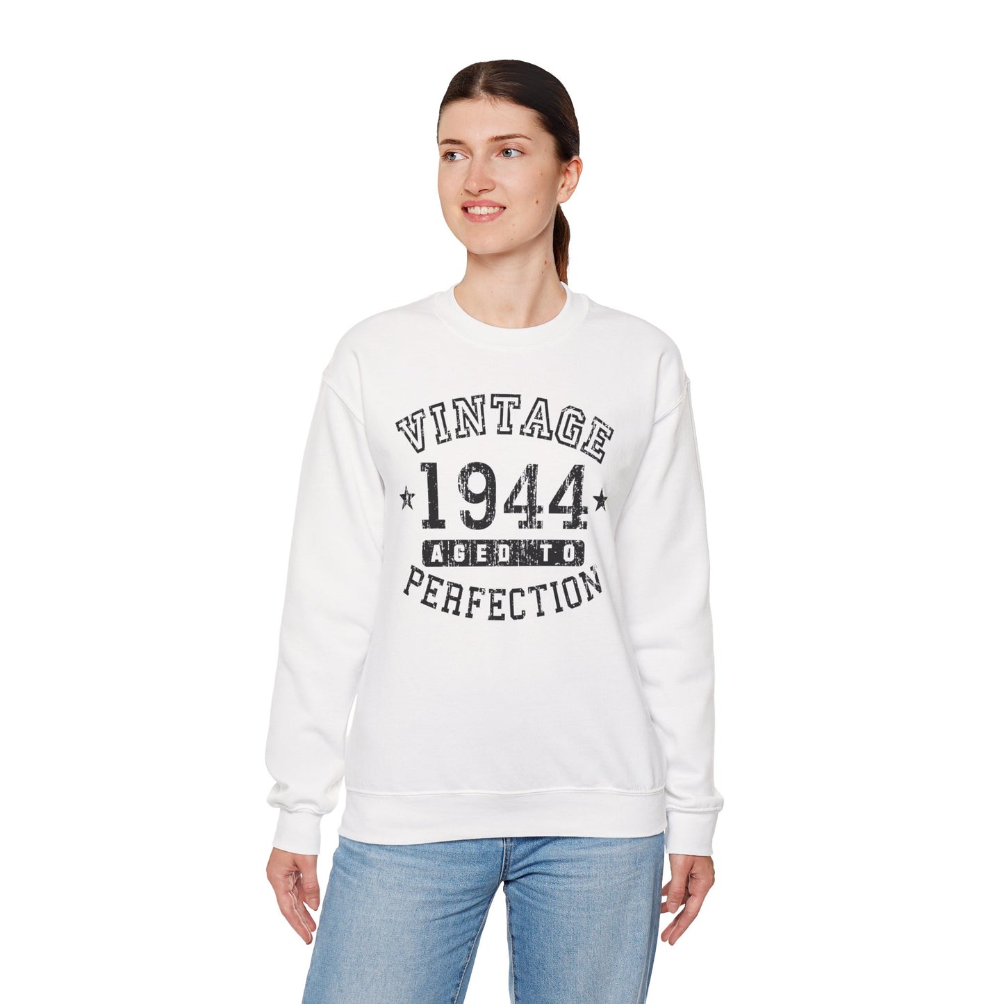 1944 - Vintage Birth Year Sweatshirt Adults Unisex by TOOLOUD