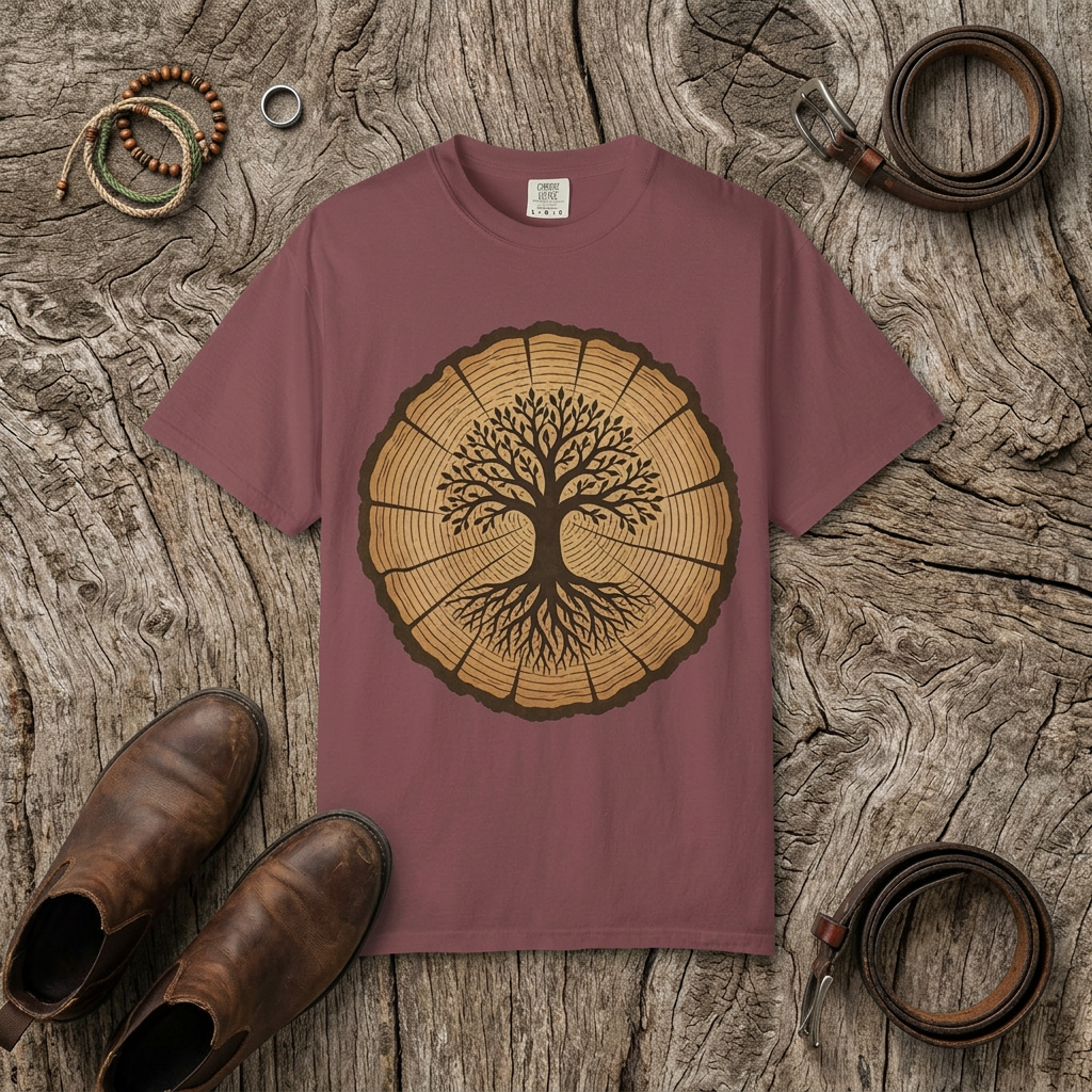 Tree Stump of Life – Unisex Garment-Dyed Adult T-Shirt