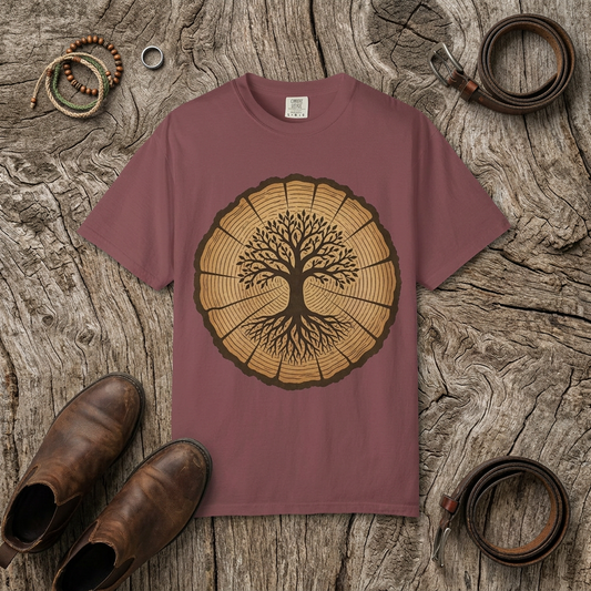 Tree Stump of Life – Unisex Garment-Dyed Adult T-Shirt