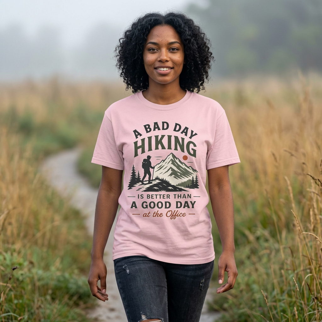 A Bad Day Hiking Is Better – Unisex Garment-Dyed Adult T-Shirt