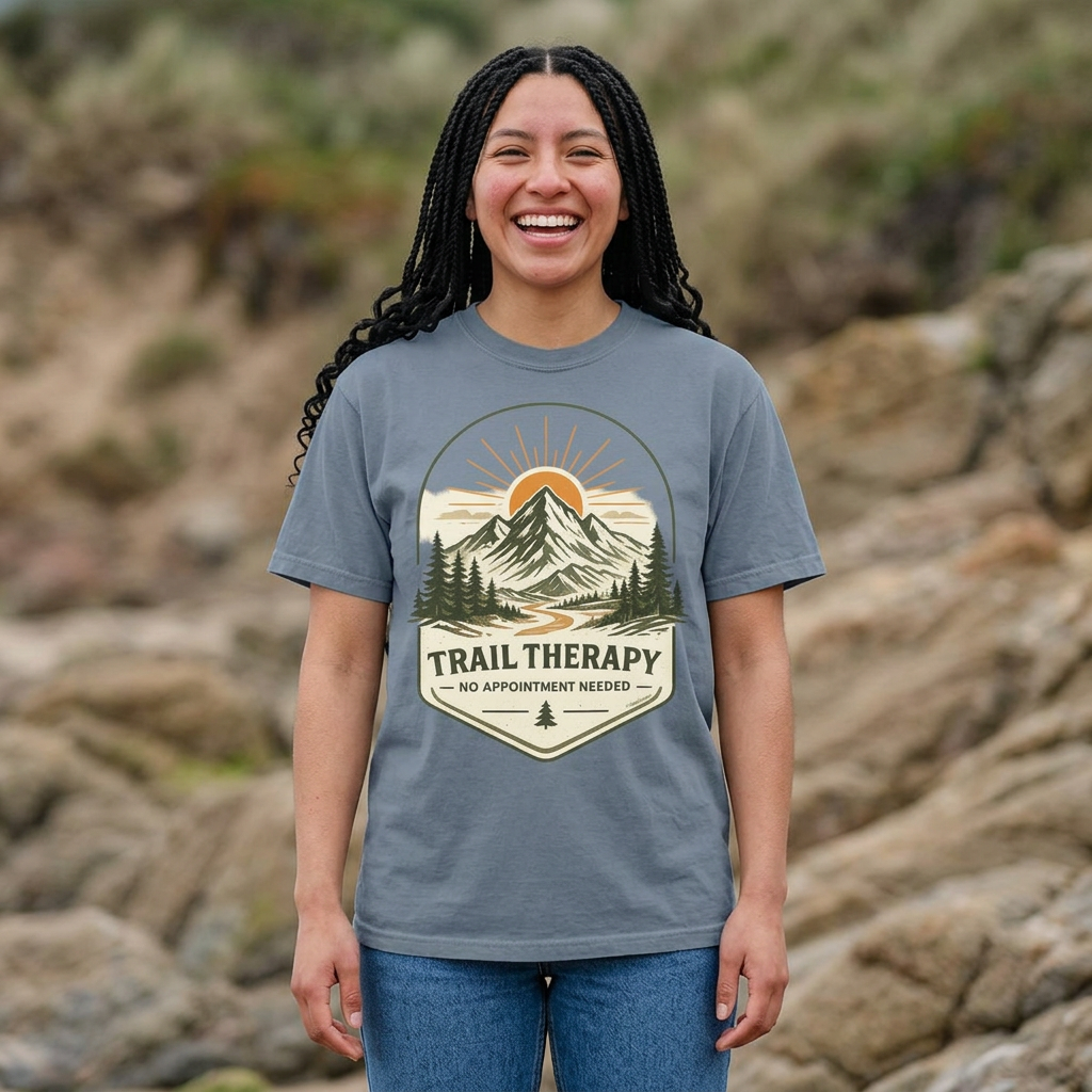 Trail Therapy No Appointment Needed T-Shirt – Garment-Dyed Unisex Hiking Tee