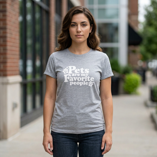 Pets Are My Favorite People – Paws Women's T-Shirt by TOOLOUD