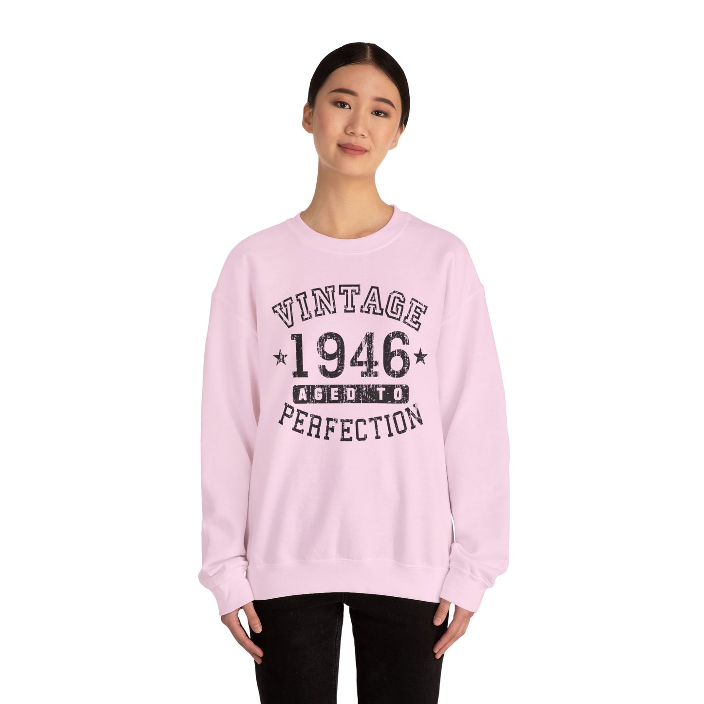 1946 - Vintage Birth Year Sweatshirt Adults Unisex by TOOLOUD