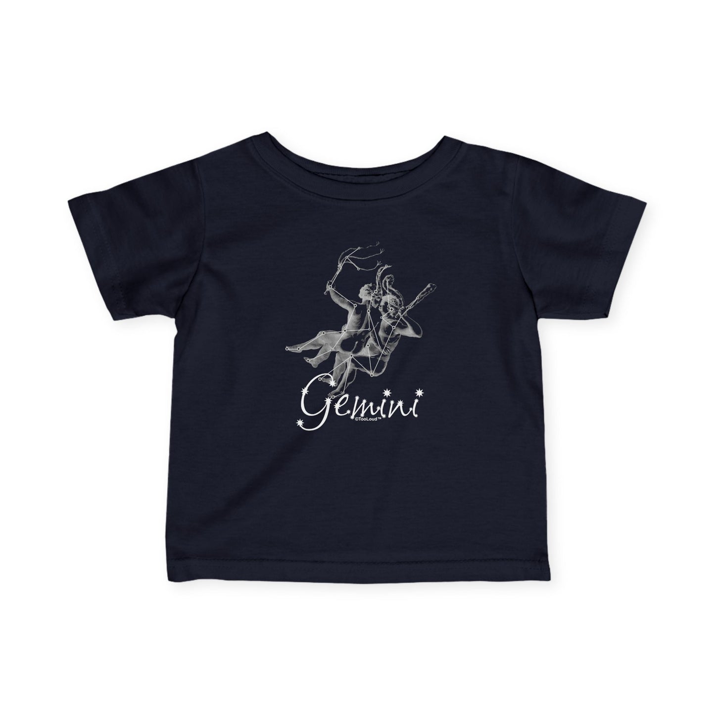 Gemini Constellation Infant Dark T-Shirt by TOOLOUD