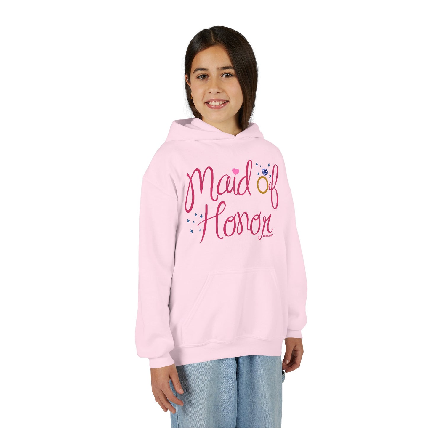 Maid of Honor – Diamond Ring Design – Color Youth Children’s Hoodie by TOOLOUD™