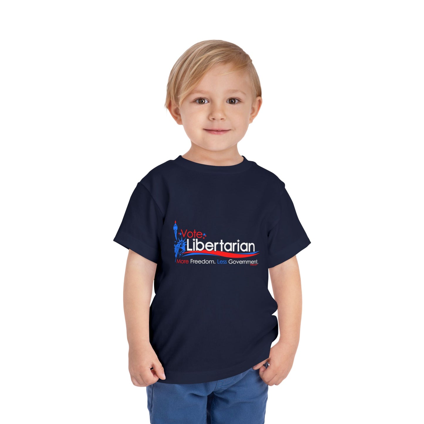 Libertarian Slogan Toddler Dark T-Shirt by TOOLOUD