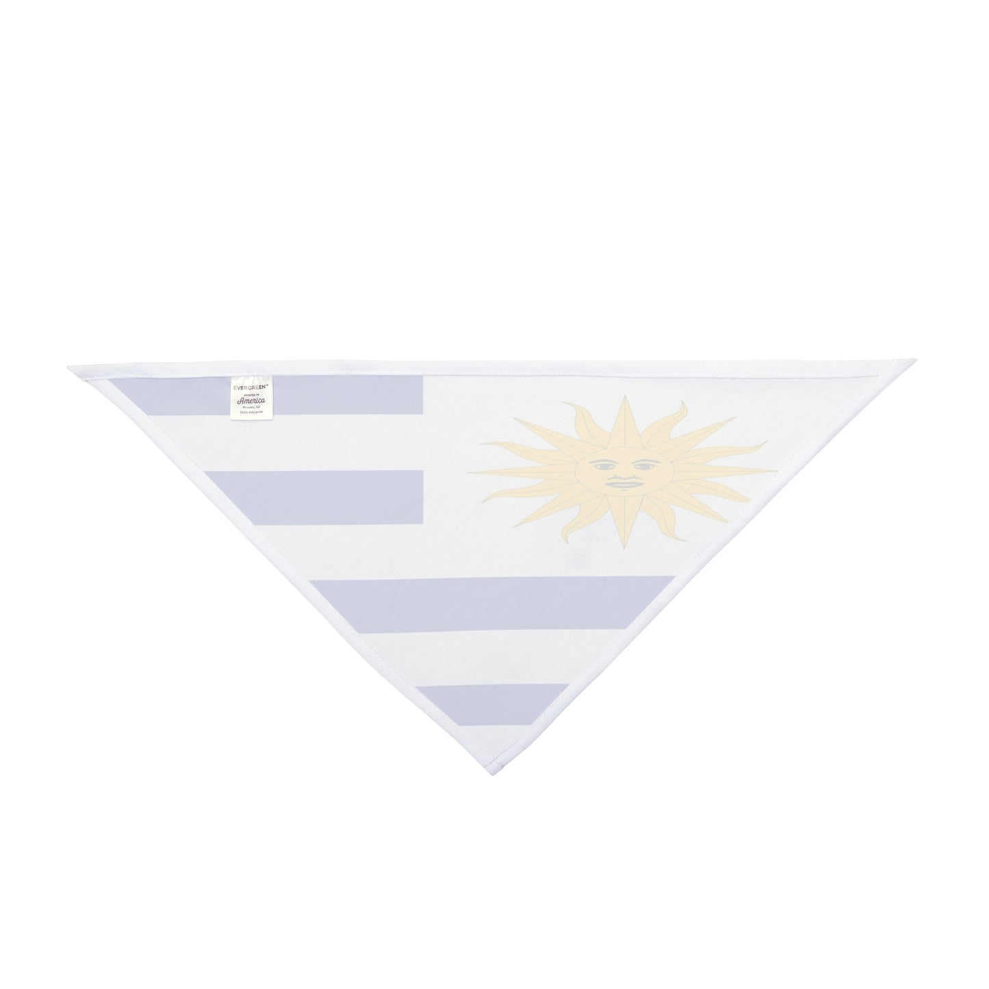 Uruguay Flag AOP Dog/Pet Bandana – 2 Sizes – White by TOOLOUD
