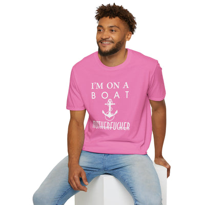 I'm on a Boat Motherf*er Adult Men's T-Shirt by TOOLOUD**