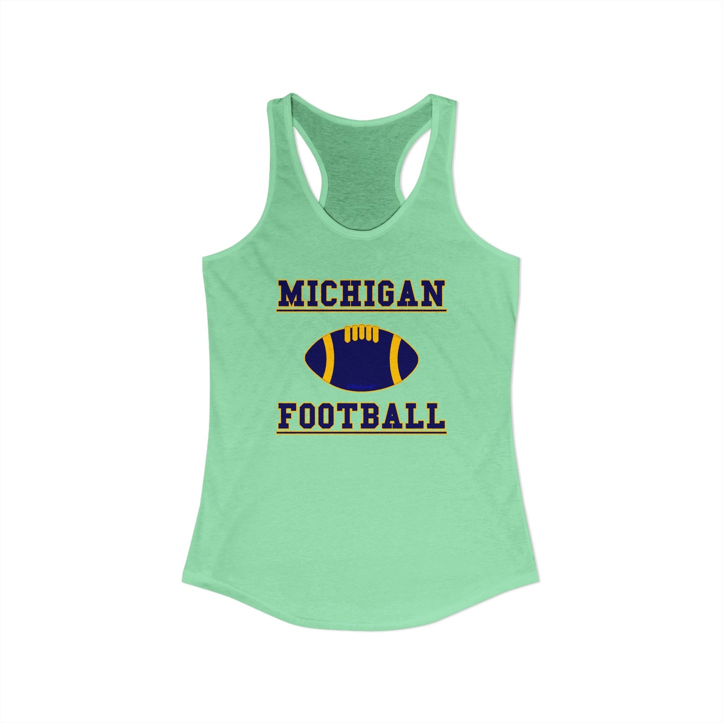 Michigan Football Women’s Racerback Tank Top by TOOLOUD