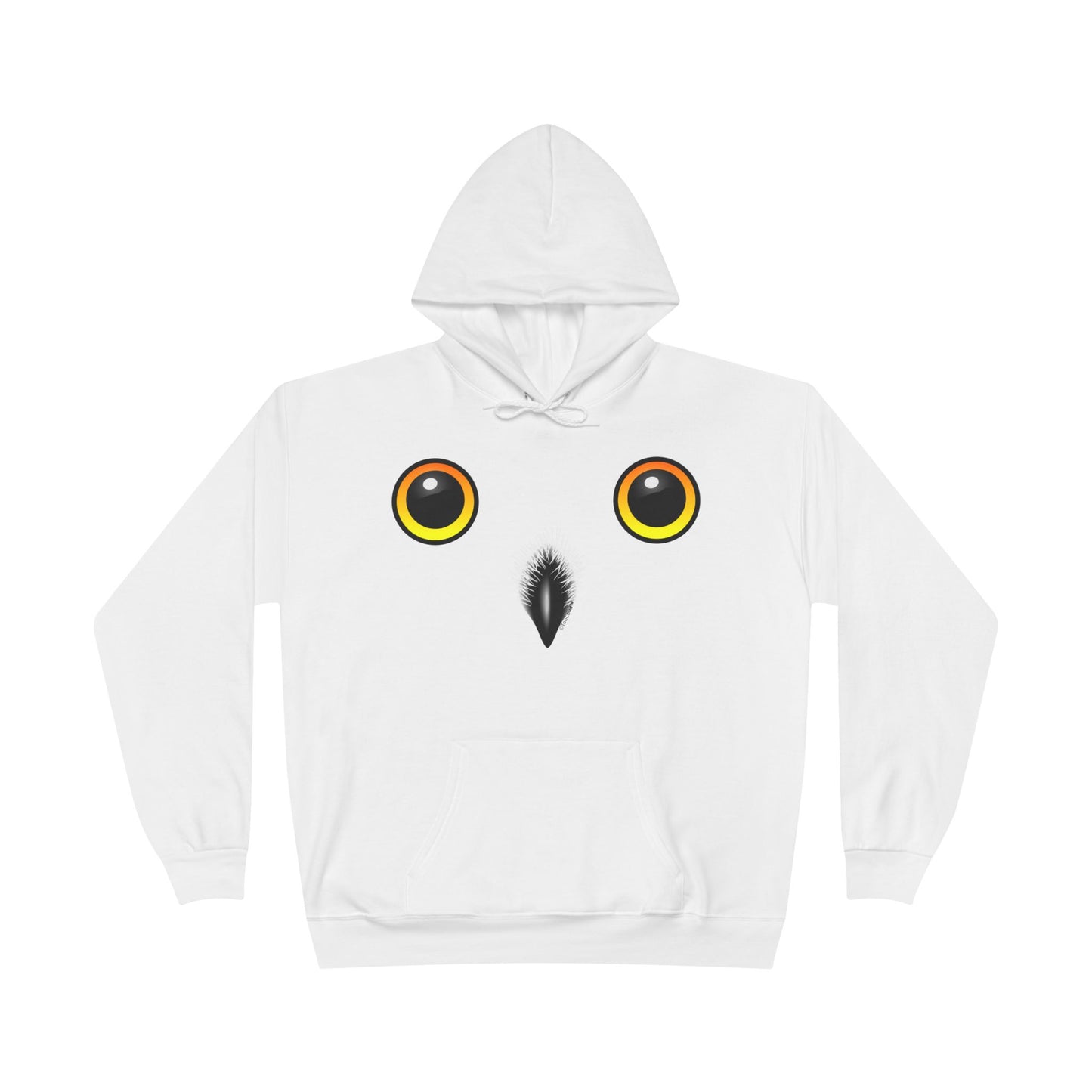 Cute Snowy Owl Face Hoodie Pullover Sweatshirt by TOOLOUD™