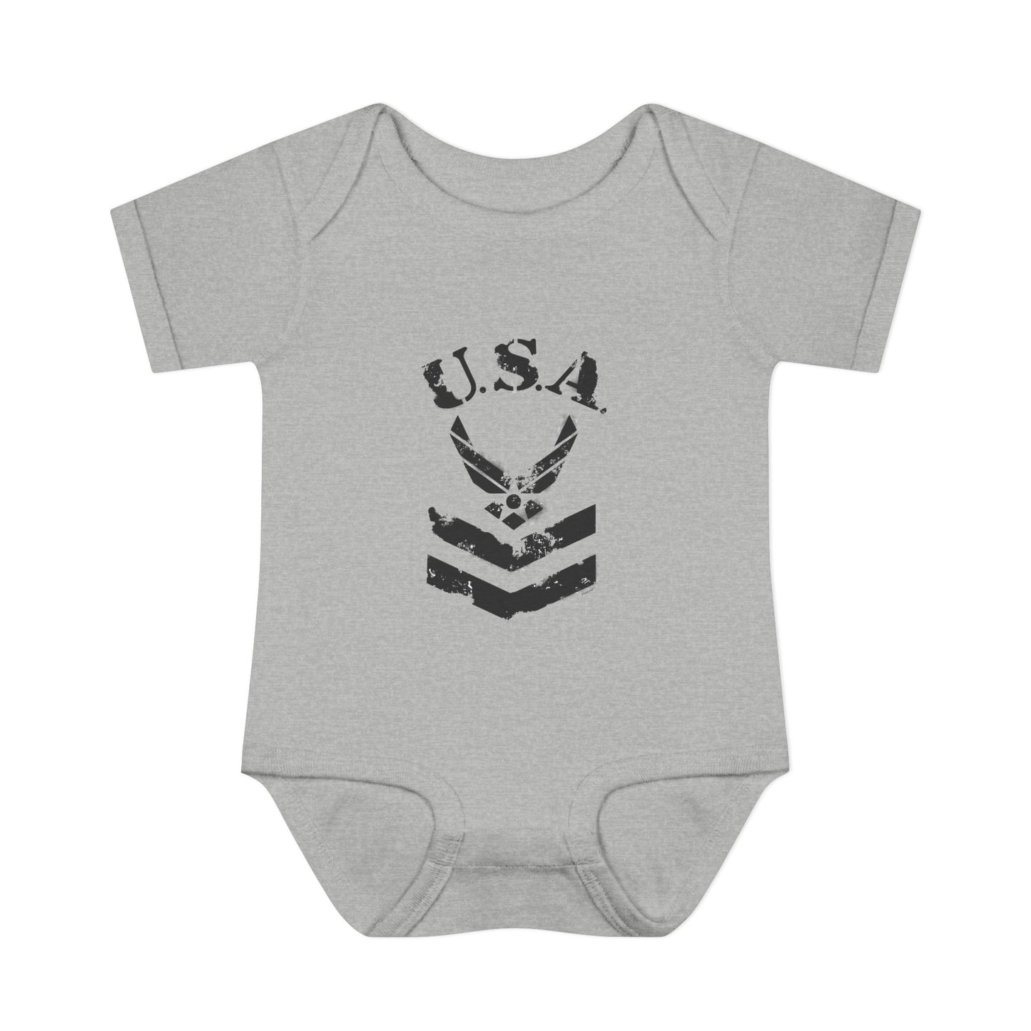 USA Military Air Force Stencil Logo Infant One Piece Bodysuit by TOOLOUD™