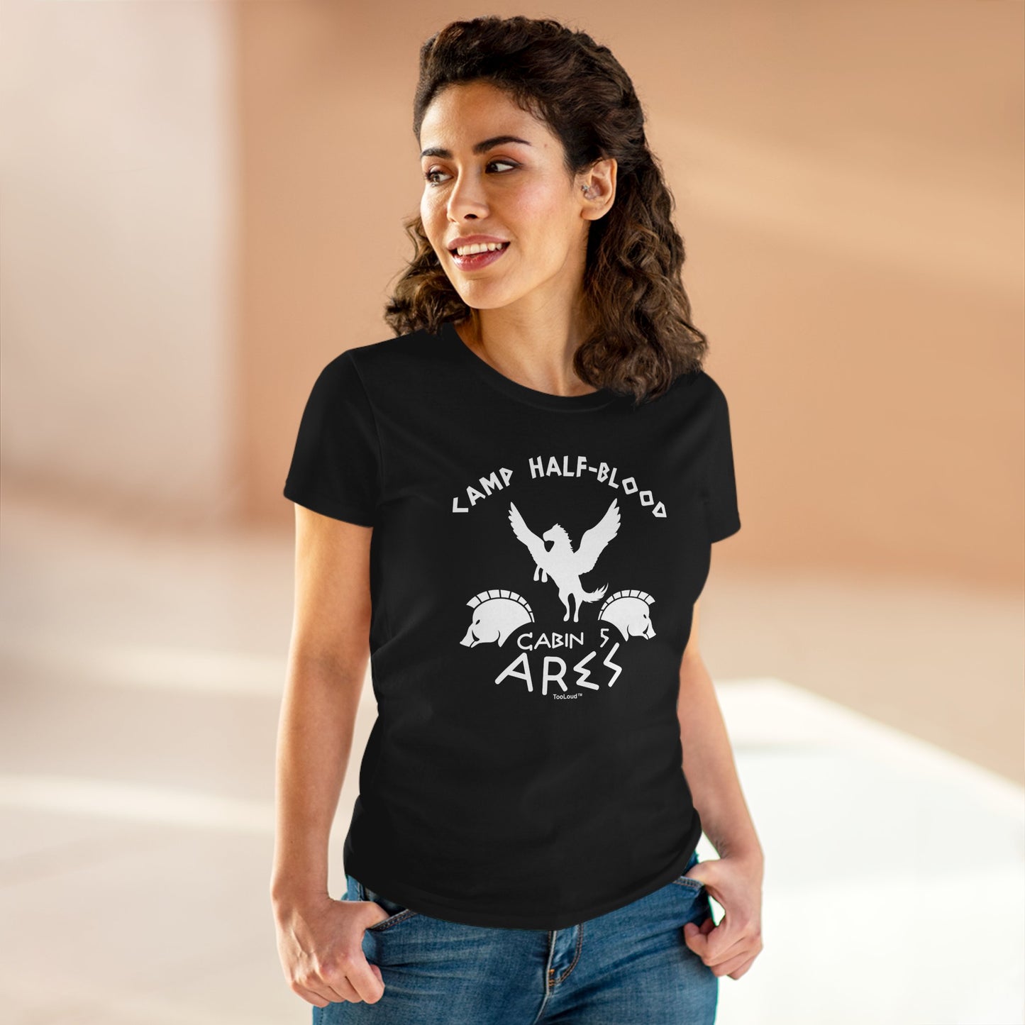 Camp Half Blood Cabin 5 Ares Children’s Dark T-Shirt by TOOLOUD