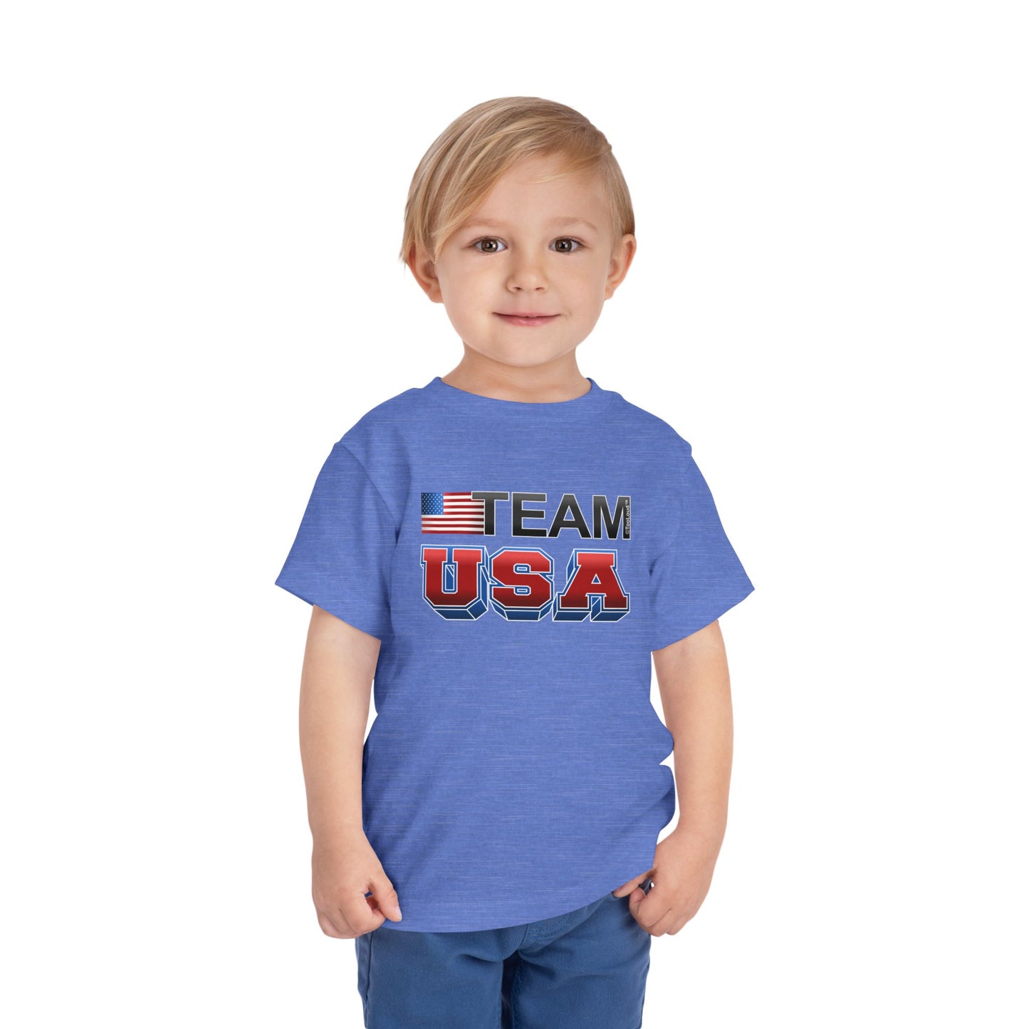 Sporty Team USA Toddler T-Shirt by TOOLOUD