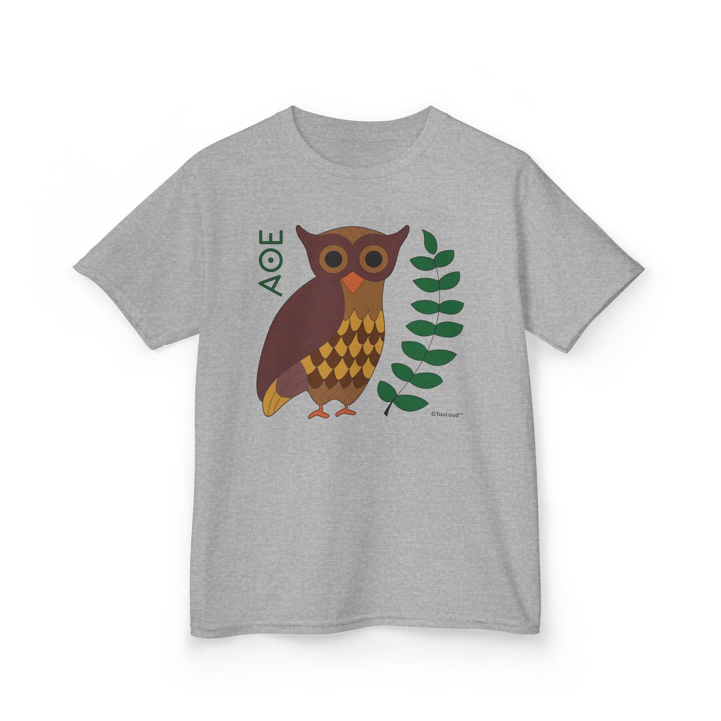 Owl of Athena Children’s T-Shirt by TOOLOUD