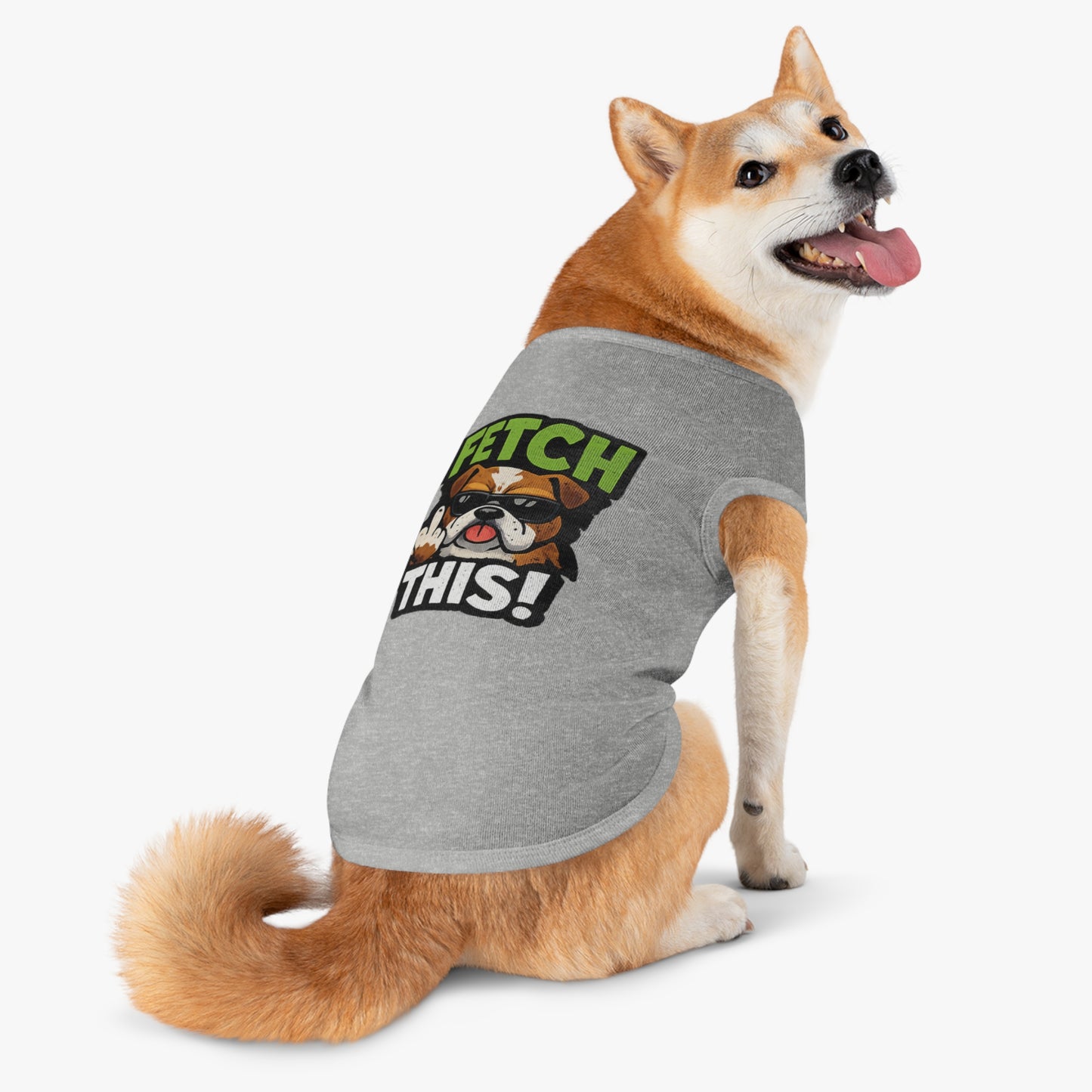 Fetch This! Middle Finger Dog Shirt by TOOLOUD