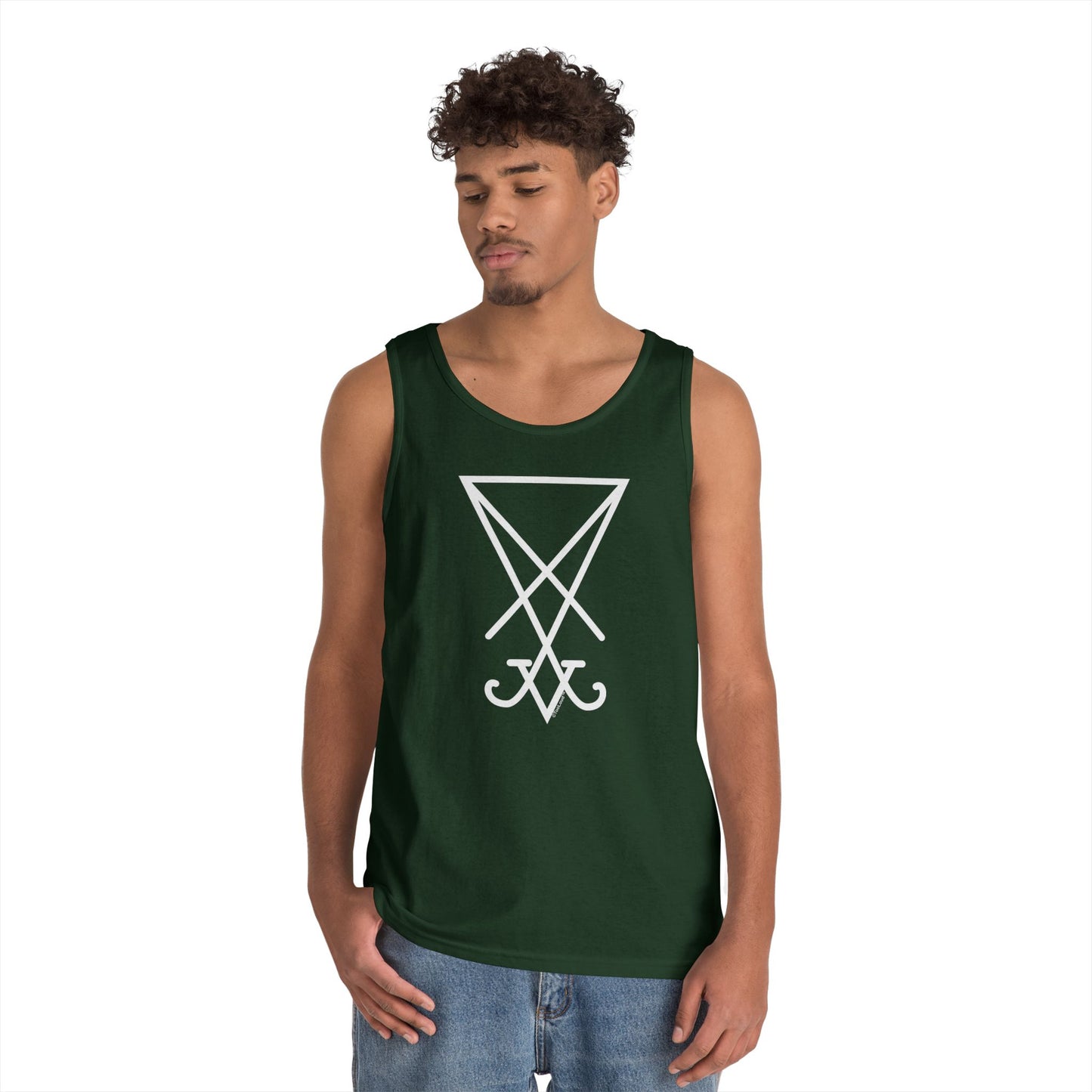 Sigil of Lucifer – Seal of Satan Dark Adult Loose Tank Top by TOOLOUD