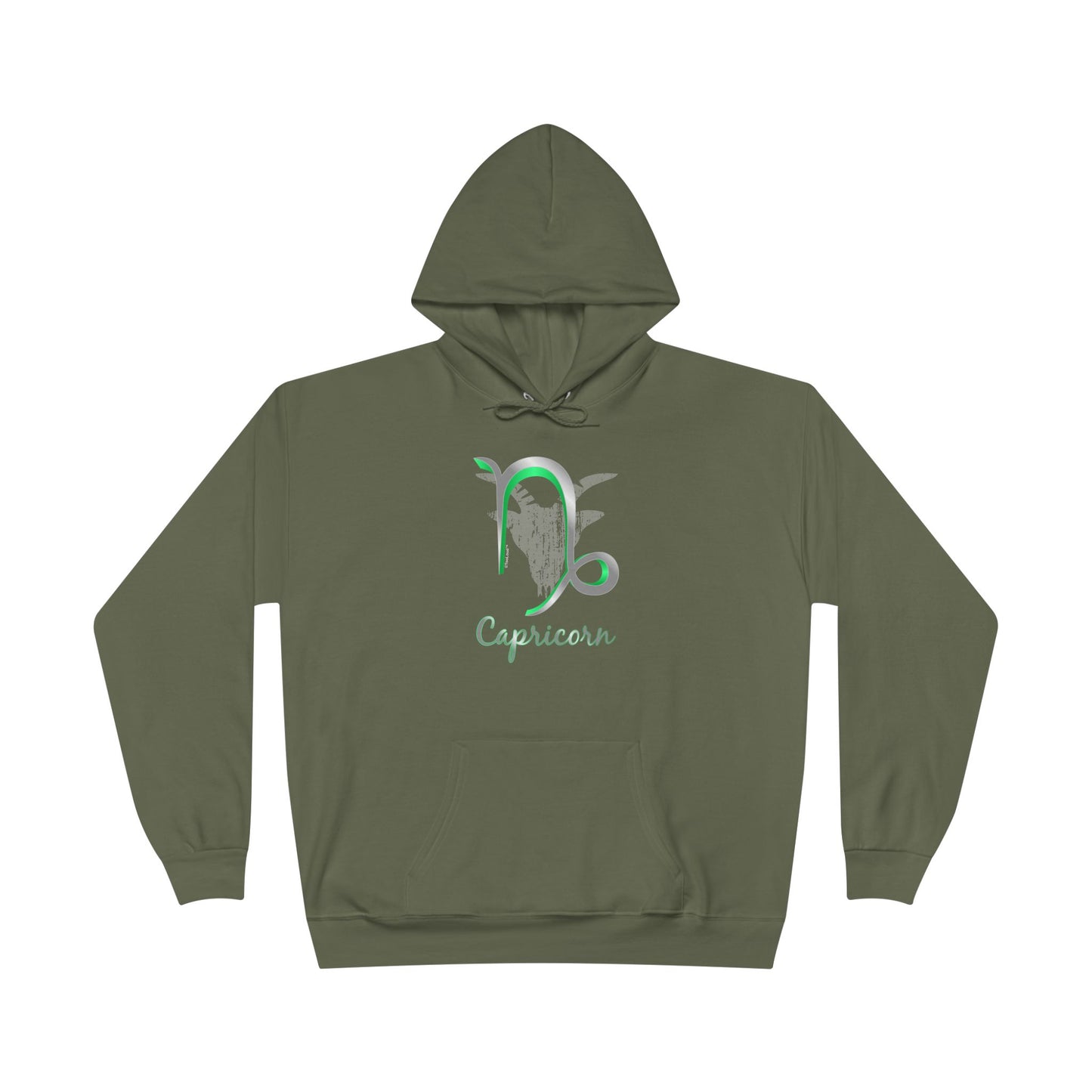 Capricorn Symbol Dark Pullover Hoodie Sweatshirt by TOOLOUD™