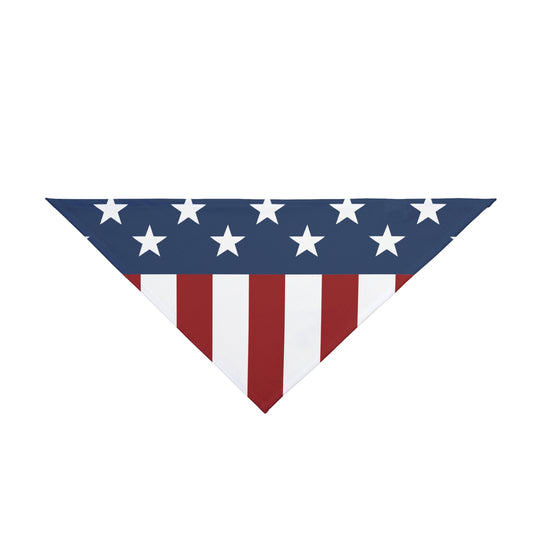 Stars and Stripes American Flag Dog Bandana 20" or  26" Size All Over Print by TOOLOUD