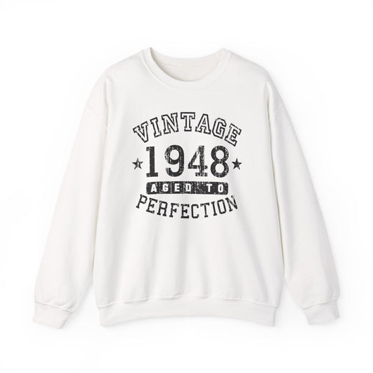 1948 - Vintage Birth Year Sweatshirt Adults Unisex by TOOLOUD