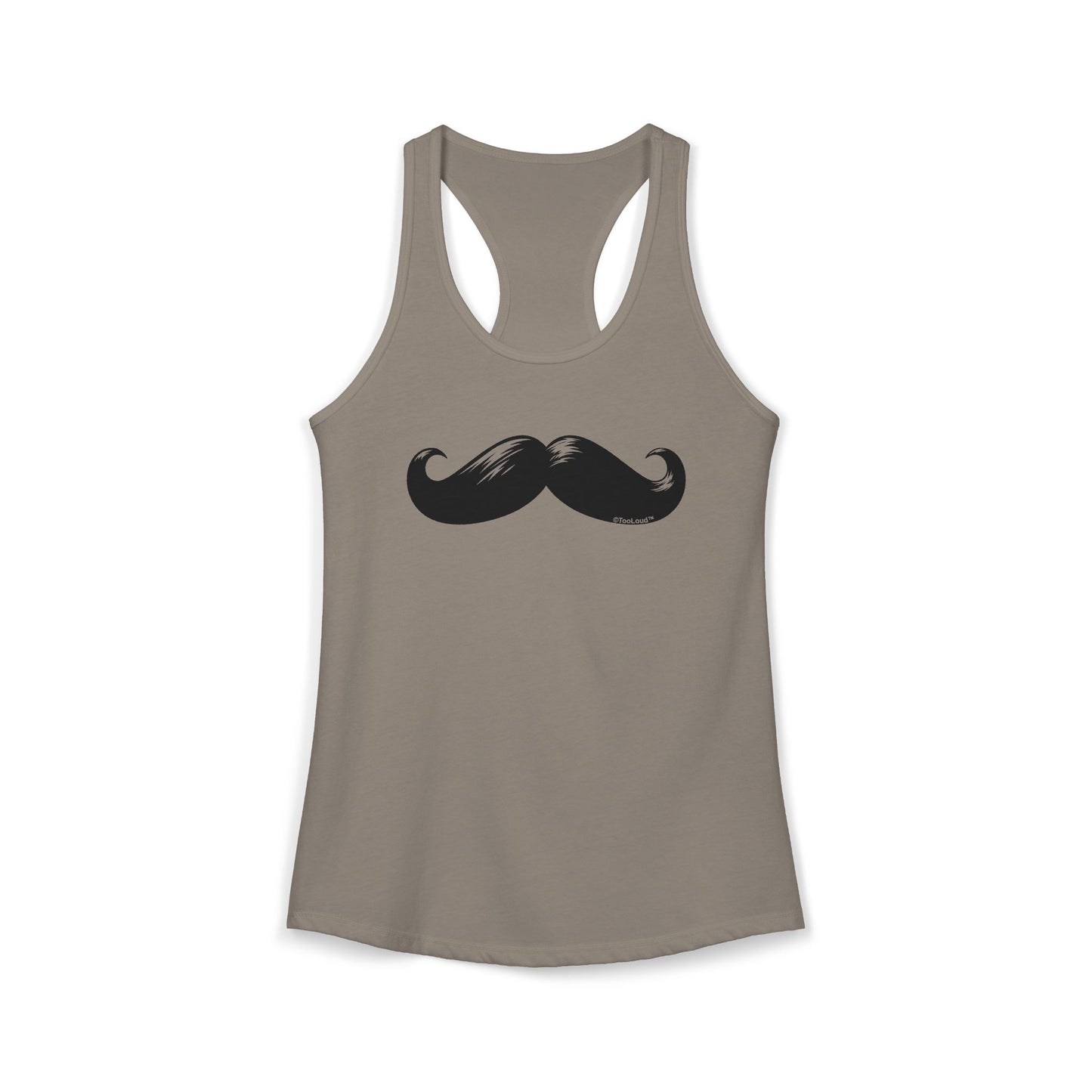 Big Black Mustache Women's Racerback Tank Top by TOOLOUD